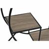 Étagère sapin noir métal gris clair 4 etagères (90 x 30 x 100 cm)