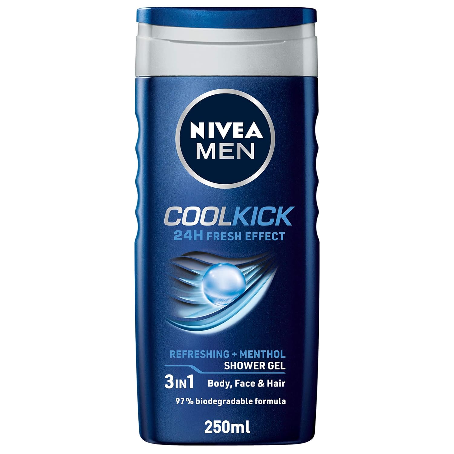 

NIVEA Men Body Wash Cool Kick с освежающим ледяным ментолом, гель для душа, 250 мл (1)