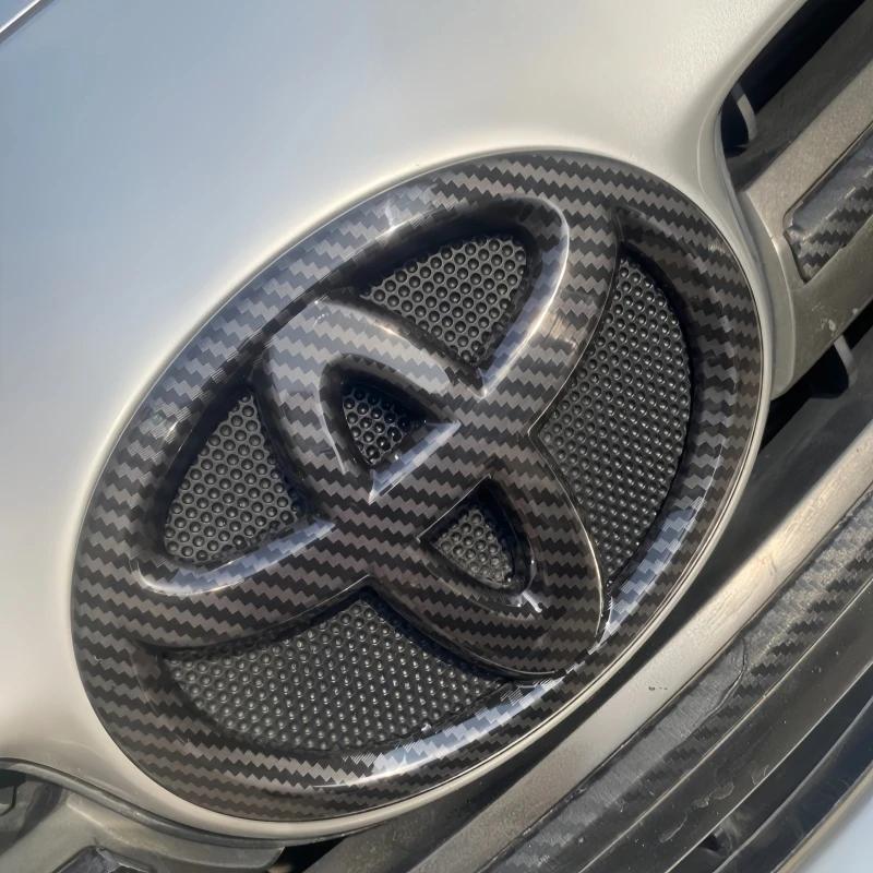uwhpc2 3D Car Emblem sticker For Toyota Front Grill Hood Rear Trunk Logo Corolla Camry RAV4 Hilux Yaris Prius Prado Badge Accessory