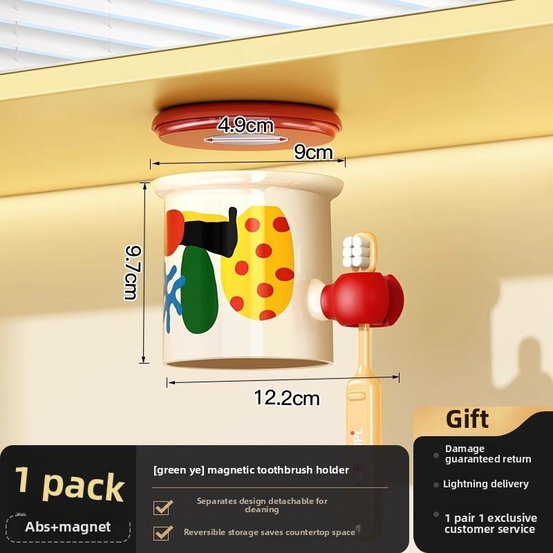 

Зеркальный шкафчик Tiandi Fish с магнитным держателем для зубных щеток, без сверла, настенный, без капель, стойка для хранения оральных чашек