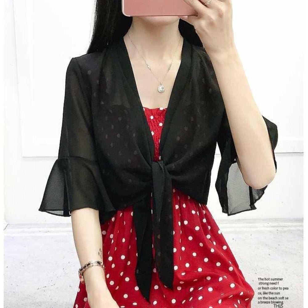 Chiffon Chiffon Shawl Multicolor Thin Coat Cloak Tulle Shawl Women