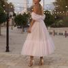 Spring and Summer New European and American Women's Clothing Lace Long-sleeved Tube Top Solid Color Chiffon Summer Dress