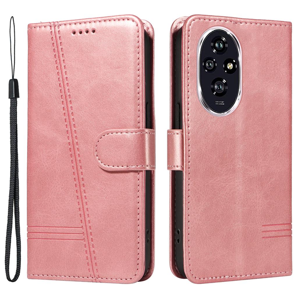 Dla Honor 200 5G Etui Portfelowe Skóra PU Pokrowiec na Telefon Komórkowy Zamknięcie Magnetyczne