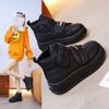 Sneakers Alte da Donna Invernali Foderate in Pelliccia Sintetica Stivali da Neve Antiscivolo per Esterni Stivaletti Corti Foderati in Pile Caldo Stivaletti in Pelle Sintetica per Donna