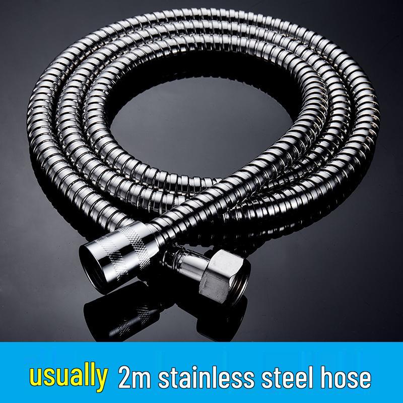 1.5/2m Stainless Steel Explosion-Proof Shower Hose with Universal Rain Shower Head