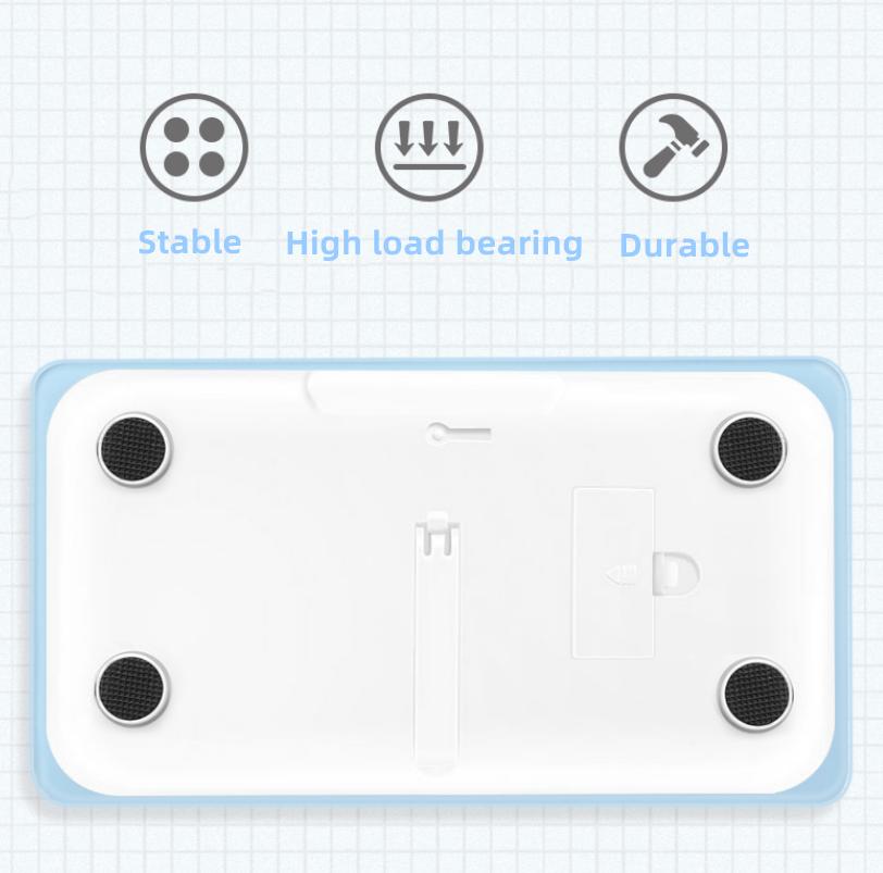 Portable Mini Cartoon Bathroom Scale Electronic Weight Scales Bascula Lcd Digital Scale Body Weight Smart Balance Boarding Scale