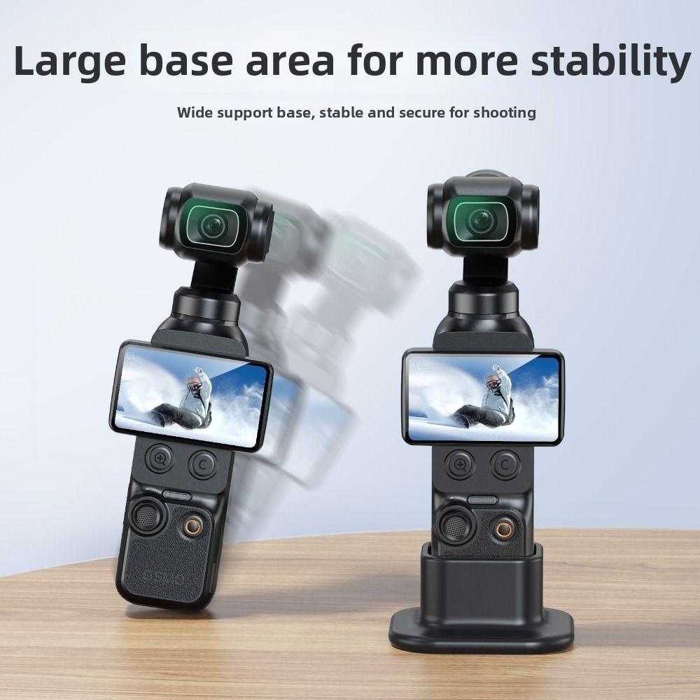 Anti-slip Base for DJI Pocket 3 /4 Silicone Non-slip Desktop Support Brackets Extension Base for Handheld Gimbal Accessory