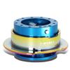 NRG Innovations Steering Wheel Quick Release Adapter Gen Blue Chrome Ring SRK-250BL-MC 2.5 Body/Neo