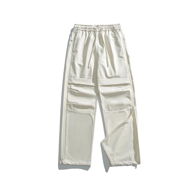 Men Fleece Lined Waterproof Windproof Outdoor Casual Straight Paratrooper Long Pants