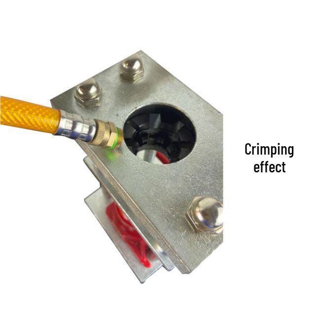 Hydraulic High-Pressure Pipe Crimping Tool and Connector Sleeve