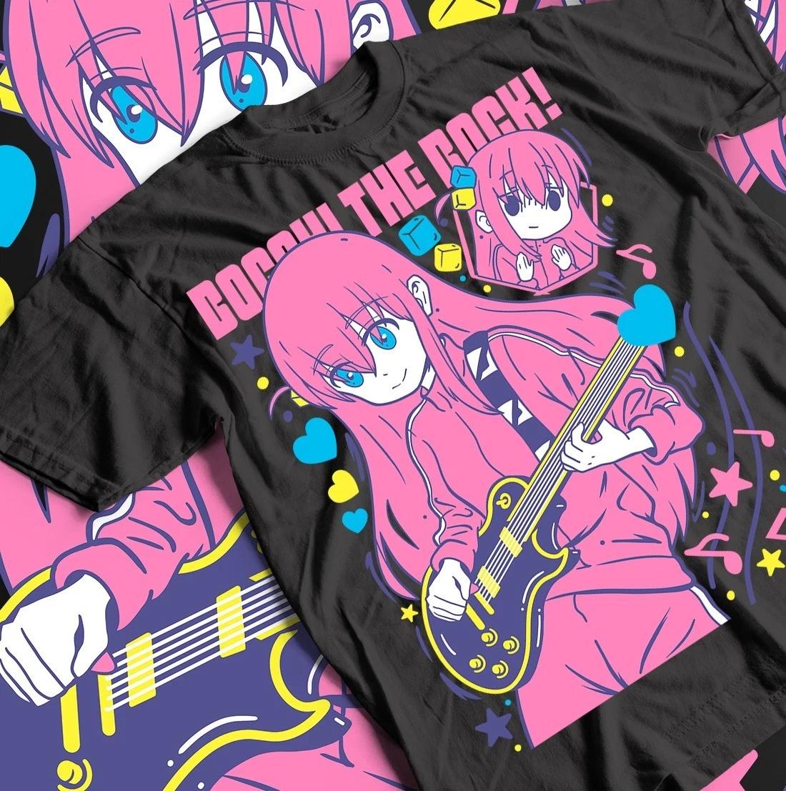 Футболка Hitori Gotou Bocchi the Rock, Кавайная смешная Yamada, Рубашка Nijika Ijichi - 2XL