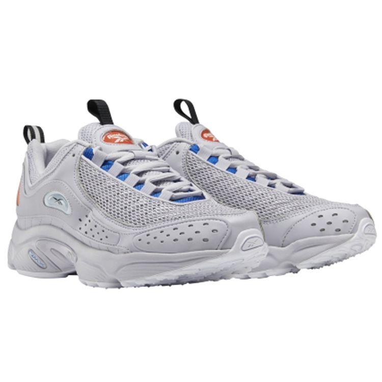 Reebok Daytona Dmx Ii Minimalist Versatile Low-Top Lifestyle Sneakers Unisex Sneakers Gray Blue Orange EF3406