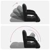Adjustable Floor Chair Black Velvet