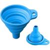 Collapsible Funnel, 2 Pieces Blue Kitchen Silicone Funnel (2 Sizes)