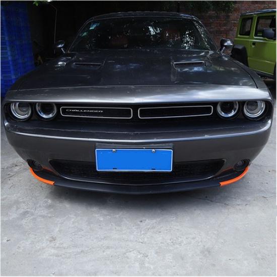 Orange Front Bumper Lip Cover Trim Bezel Sticker For Dodge Challenger 2015-