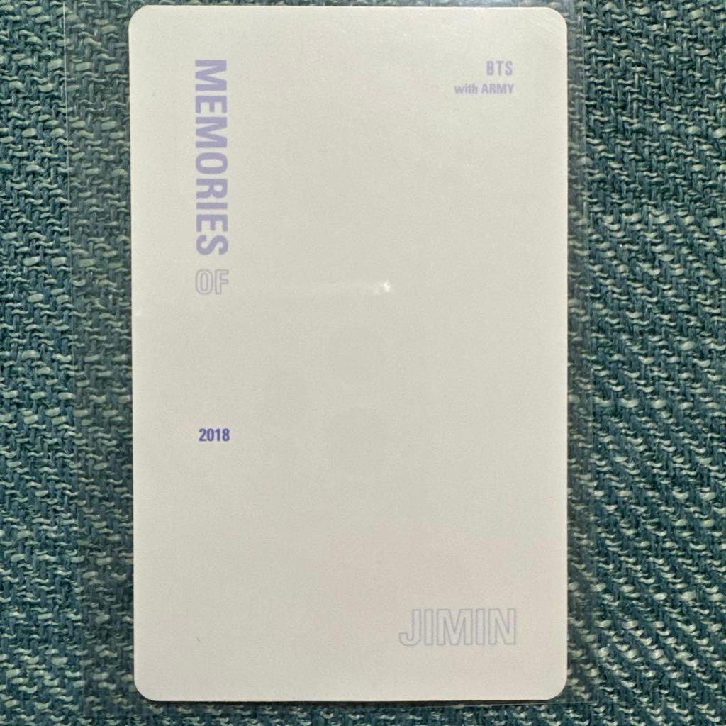 [USED] BTS Memories 2018 Trading Card Jimin Official