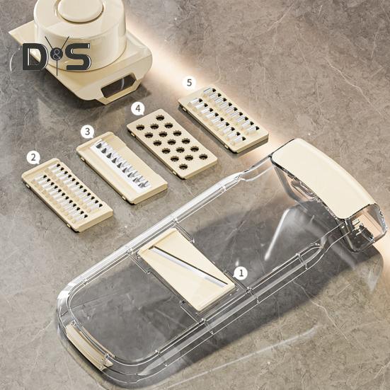 Fruit And Vegetable Chopper Stainless Steel Food Cutter Slicer Multifunctional Veggie Chopper Shredder Kitchen Gadget