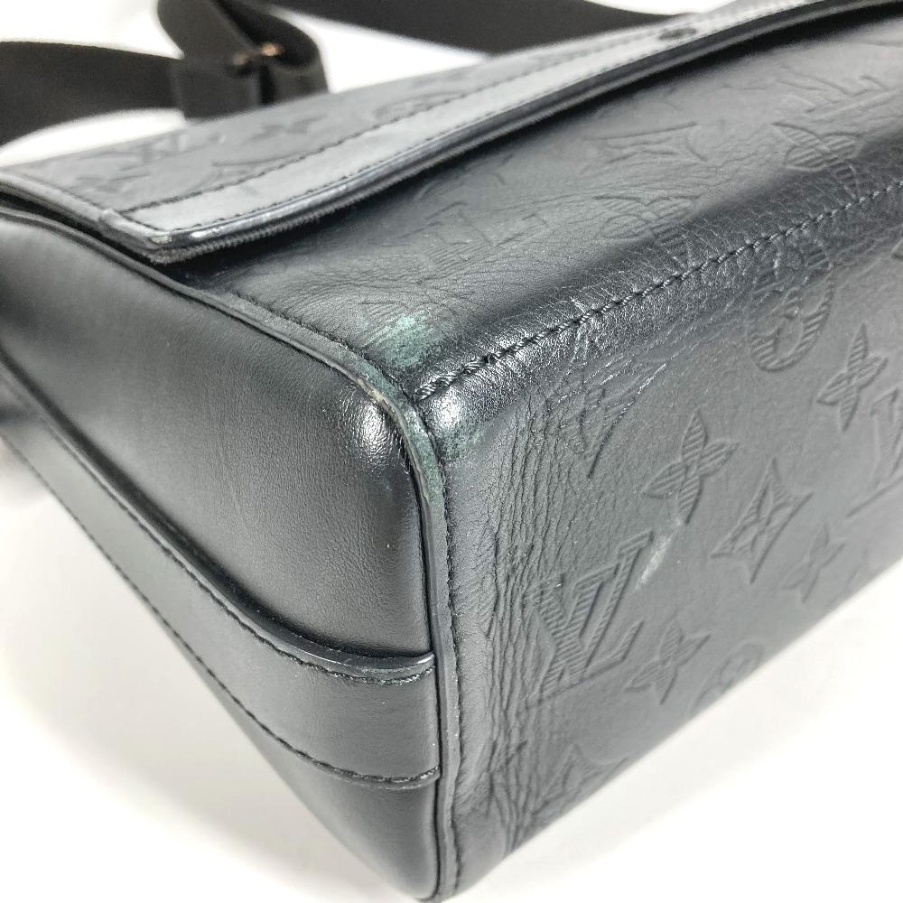 Louis Vuitton M44729 Monogram shadow Sprinter Messenger Shoulder Bag Black
