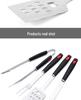 Stainless Steel BBQ Tool Set with PP Handles - Outdoor & Household Use