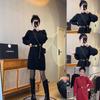 Winter Black Slimming Knit Bodycon Skirt - Elegant French Style for Women
