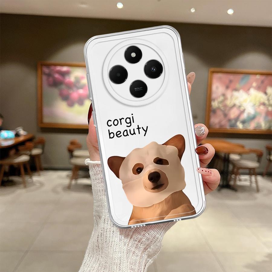 Soft Phone Cover Case for Xiaomi Poco X3 Pro X3 NFC Funny Cat Dog Pattern