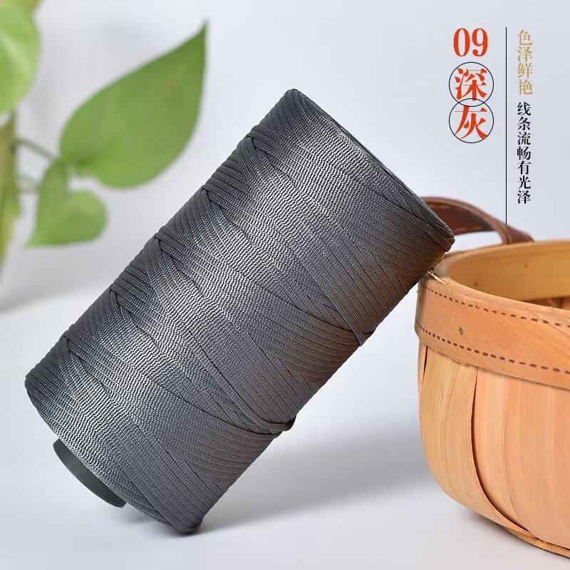 250g/roll Ice Silk Cotton Linen Flat Belt Thread Spring Summer Handmade Weaving Thread DIY Knitting Bag Shoe Knitting Thread