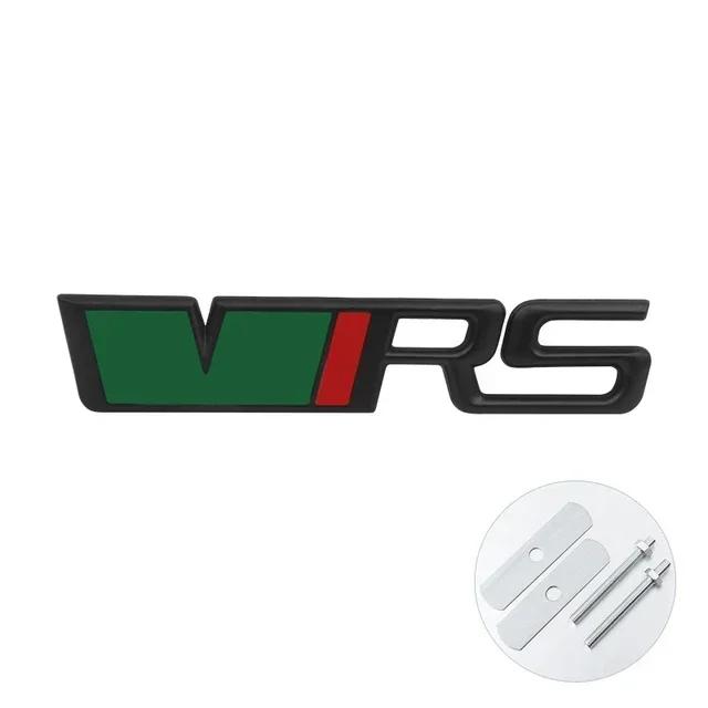 AAABV1 3D Metal Logo VRS Badge Car Trunk Front Grill Emblem For Skoda Fabia 1 MK1 Octavia 2 3 4 A7 A5 Superb RS VRS Sticker Accessories