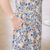 Plus Size Elegant Women Dresses Summer Vintage Clothes Short Sleeve Casual Long Dress