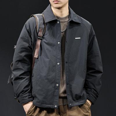 Men's Lightweight Warm Down Jacket - Autumn/Winter 2025: Trendy Versatile Lapel Coat, Plus Size Available