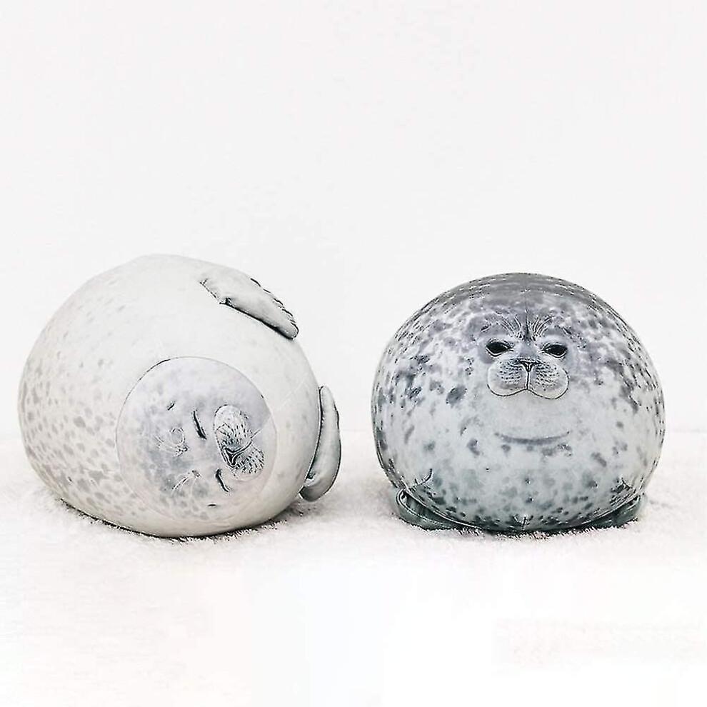 Cuscino Foca Peluche, Morbido Carino Rotondo Tondo Blob Foca Peluche Cuscino