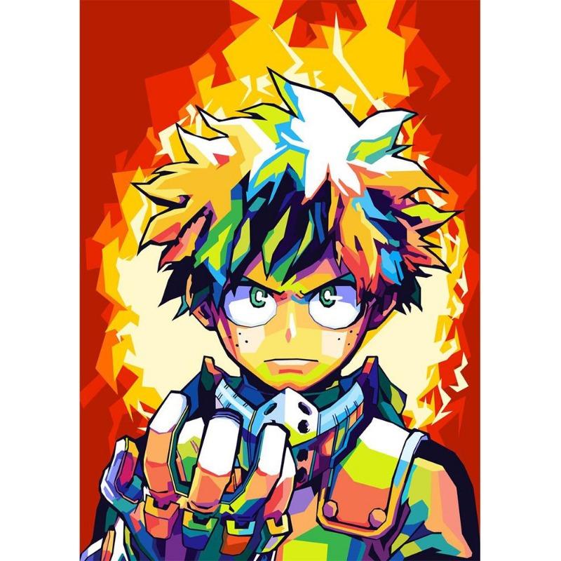 Japan Manga My Hero Academy Decu Poster Canvas Painting Bnha Midoriya Izuku Wall Painting for Living Room Decoration At Home