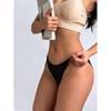 Överdimensionerade bikinikalsonger för flickor med tunt bälte, bomull, sport, fitness, triangelhöftbyxor