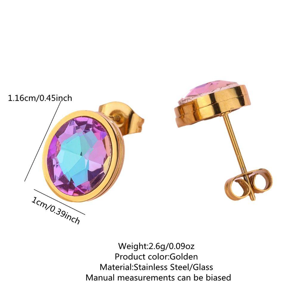 1 Pair Stainless Steel Stud Earring Lightweight Titanium Steel Earring Fashion Jewelry Gift Giving