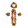 Practical Vibrant Colors Breathable Party Favors Holiday Wedding Beach Birthday Decorations Lei Kit for Beach Hawaiian Bracelets CDN