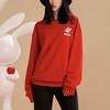 Men's FILA CNY X Buer Rabbit Sweatshirts Unisex Red Crew Neck Moderate Other