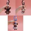 Plush Bear Keychain With Polyester Fiber Soft Toy For Bag Decoration And Gift