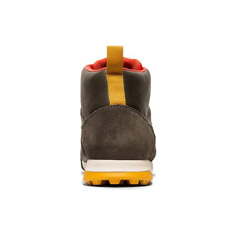 ONITSUKA TIGER Horizonia MT Retro Pohodlné Kožené Síťované Protiskluzové Tlumící Vysoké Běžecké Boty Unisex Teniska Tmavě Hnědá 1183A398-251