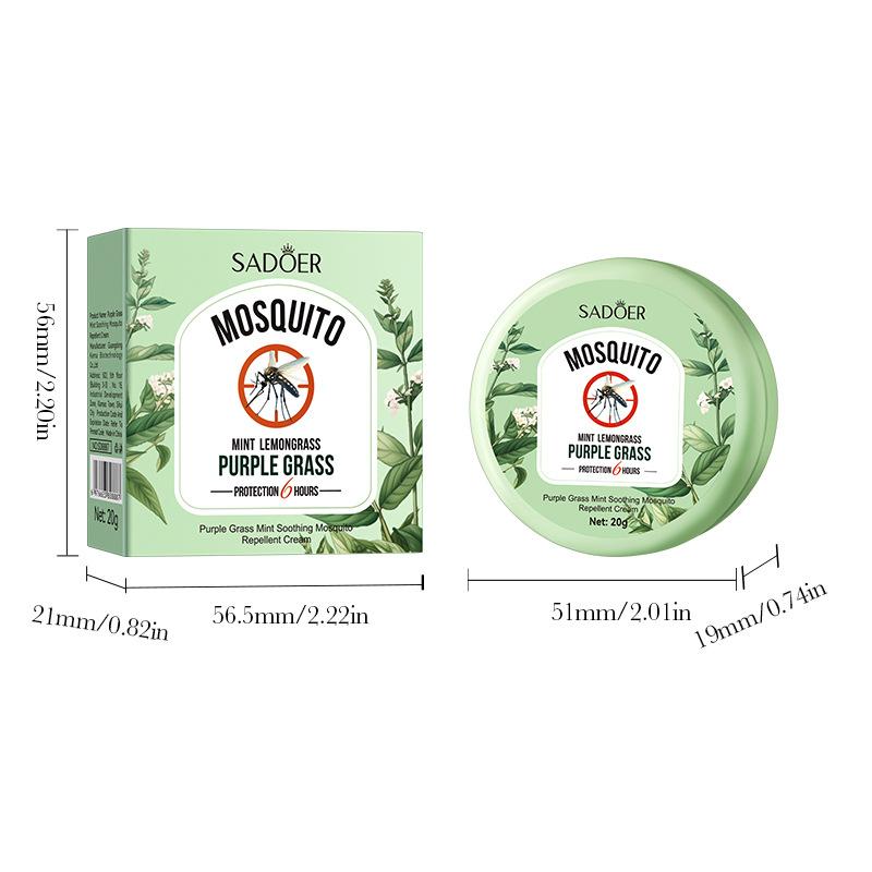 Purple Grass and Mint Soothing Mosquito Repellent Cream, a Summer Cooling Mosquito Repellent and Anti-itch Wonder.