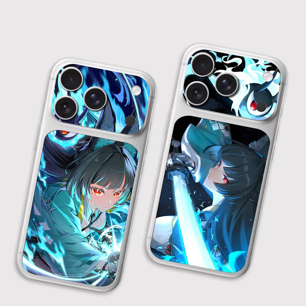 Hoshimi Miyabi ZZZ Back Protective Decal Skin Wrap Sticker for iPhone 17 Pro 17 Pro Max
