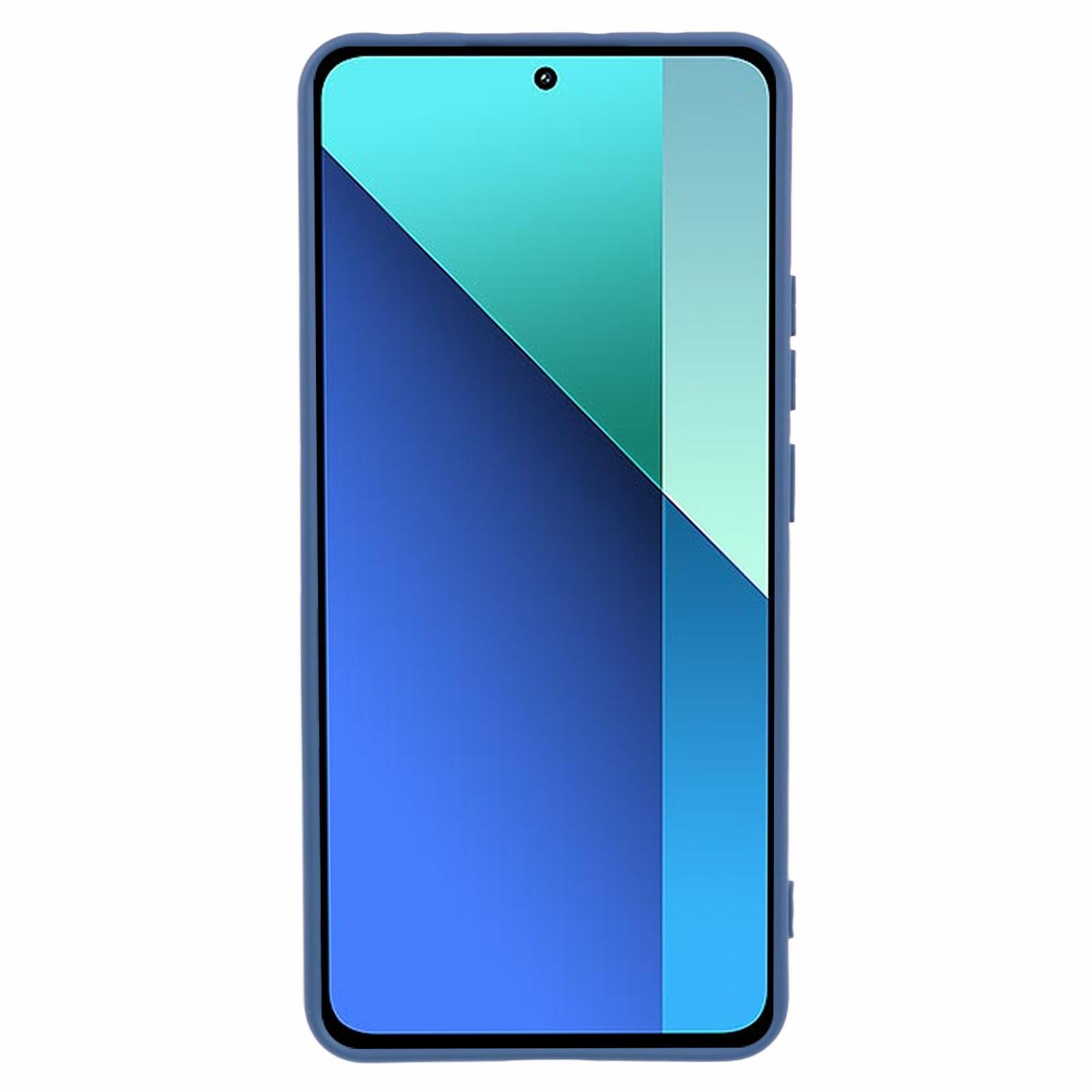 

For Xiaomi Redmi Note 13 4G Case Arc Edge 2.0mm TPU Protective Phone Cover Blue