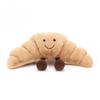 Croissant Plüschtier Weiches Lächeln Beige 20cm Niedliches Kuscheltier Geschenk
