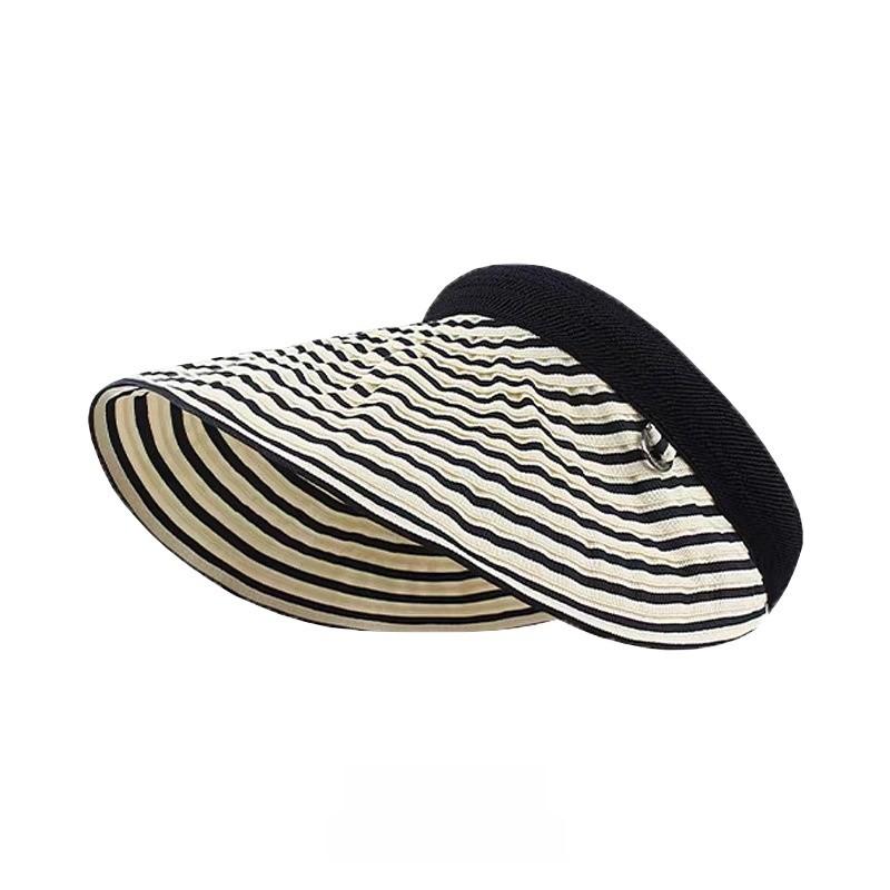 Polyester Sun Hat For Women With Wide Brim Foldable Beach Cap Summer Sun Protection