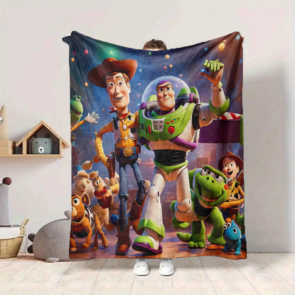 1Pc Toy Story Adventure Blanket Soft And Comfortable Casual Warm Camping Travel Christmas Halloween Xmas Gift M924352