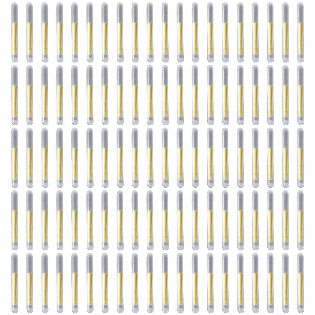 100 Stück Angel-Leuchtstäbe Leuchtspitze Outdoor Leuchtender Angelstab Angeln Grüner Fluoreszierender Leuchtstab Leuchtstäbe