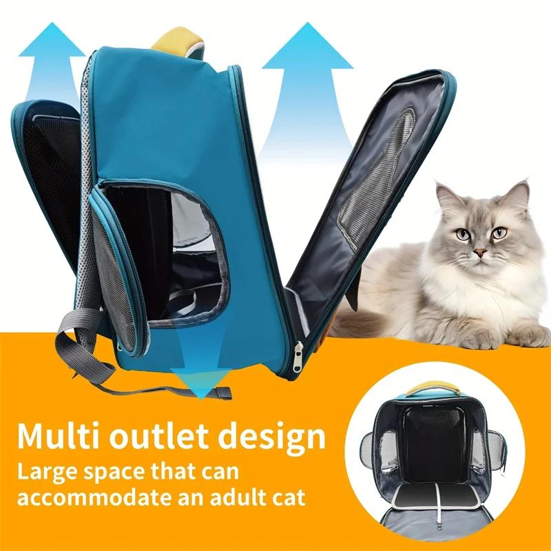 Backpack For Cat Under 11 Lbs, Cat And Dog Backpack, Soft Cushion To Protect Back, Foldable Design,Outdoor Travel Pet Bag