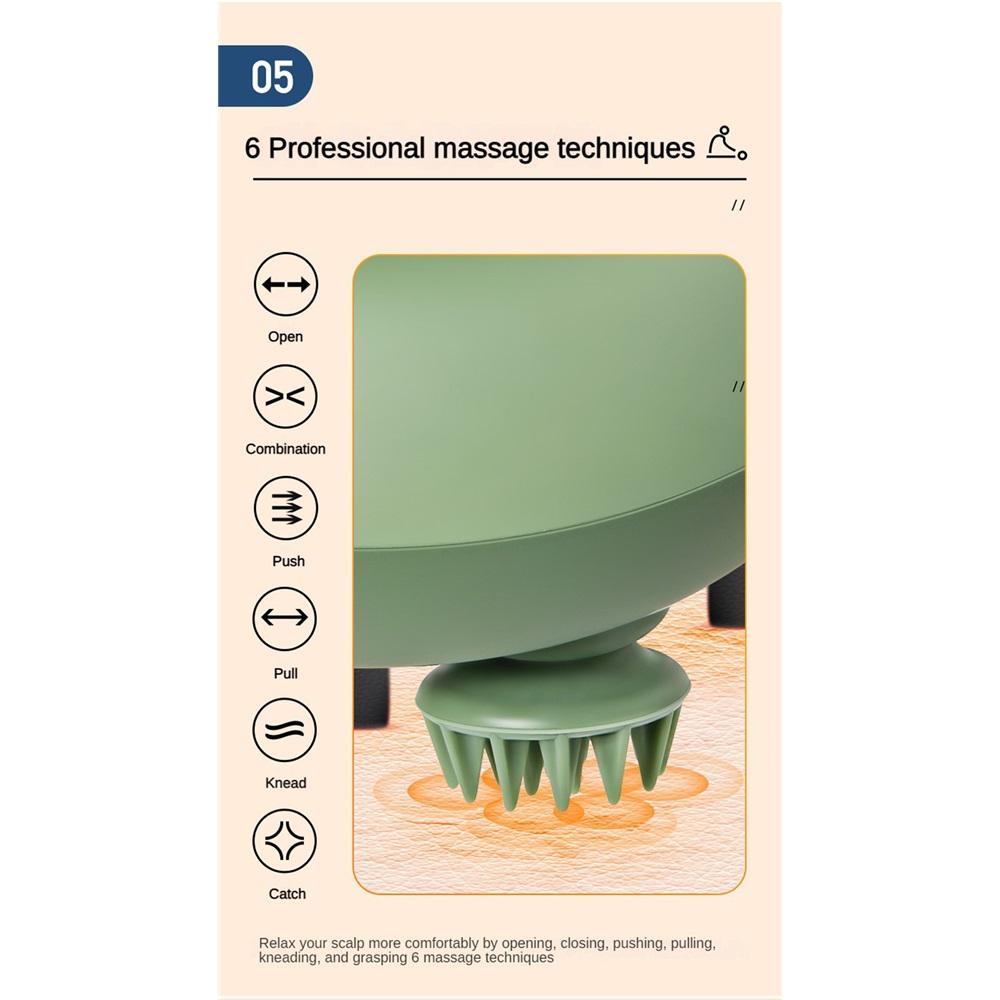 Smart Scalp Massager IPX7 Waterproof Head Massage Claw Electric Fully Automatic Pet Massager