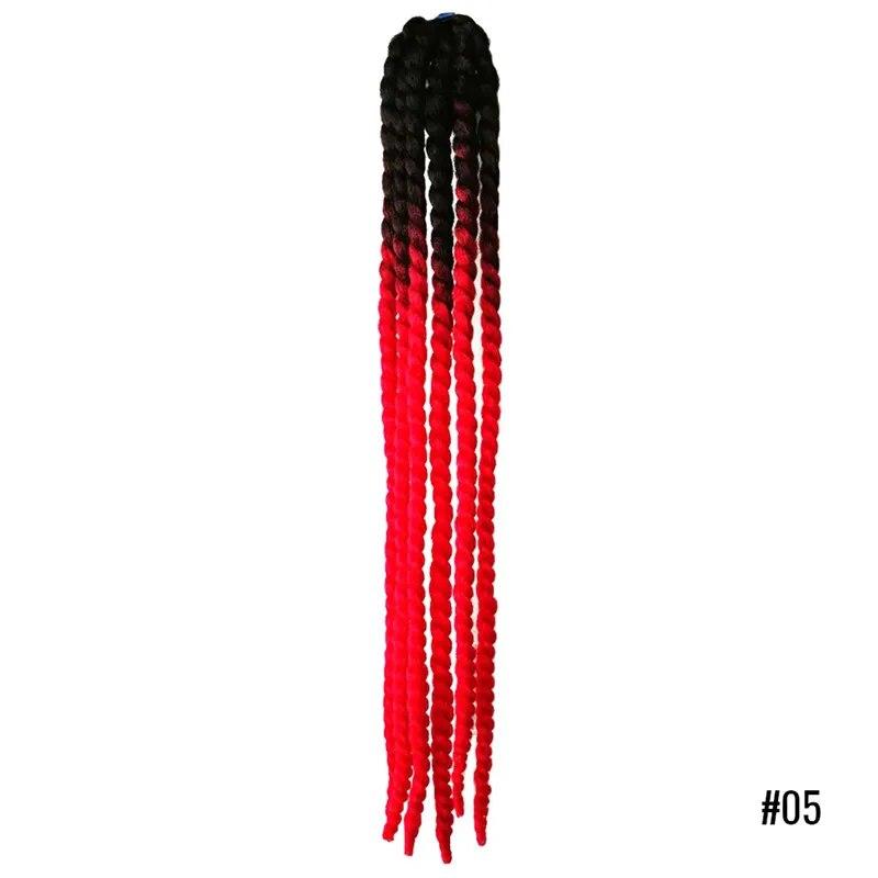 60cm Punk Style Motorcycle Scattered Gradient Ramp Helmet Braids Twist Braid Horn Motocross Motorbike Off Road Moto Decor Braids