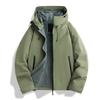 Outdoor Hooded Jacket Windproof Waterproof Breathable Casual Hiking Camping Fishing Travel Coat