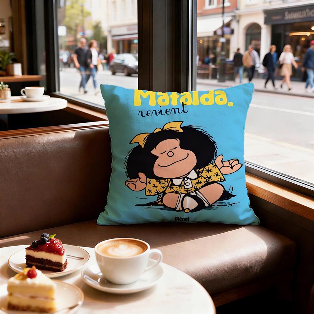 Cartoon Mafalda Cushion Cover Decorative Cushions Covers Cover Sofa x Pillow Piece x x Pillowcase