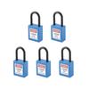 5 Satz 38mm Lockout Tagout Schloss Nylon Langlebig Staubdicht Isoliertes Sicherheitshängeschloss mit Schlüssel